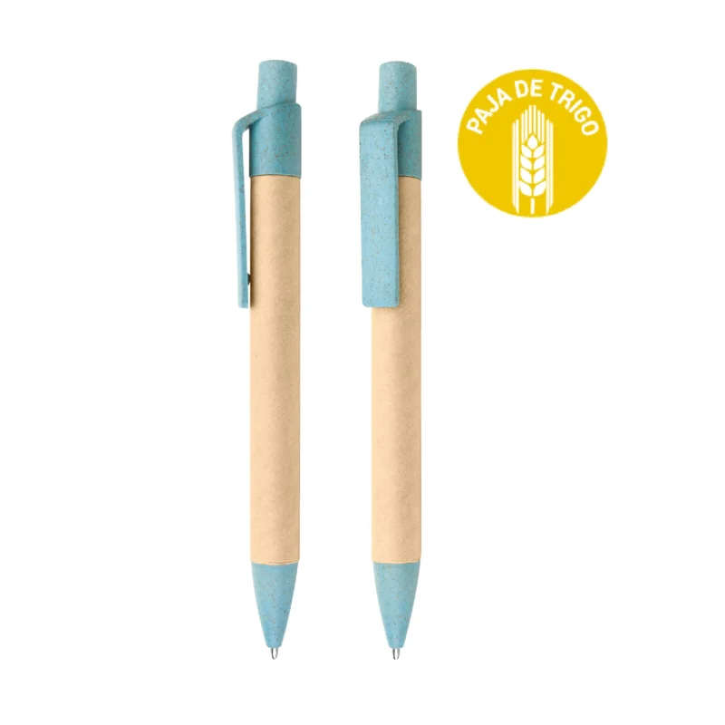 S0916 Bolígrafo Madeira Paja Trigo